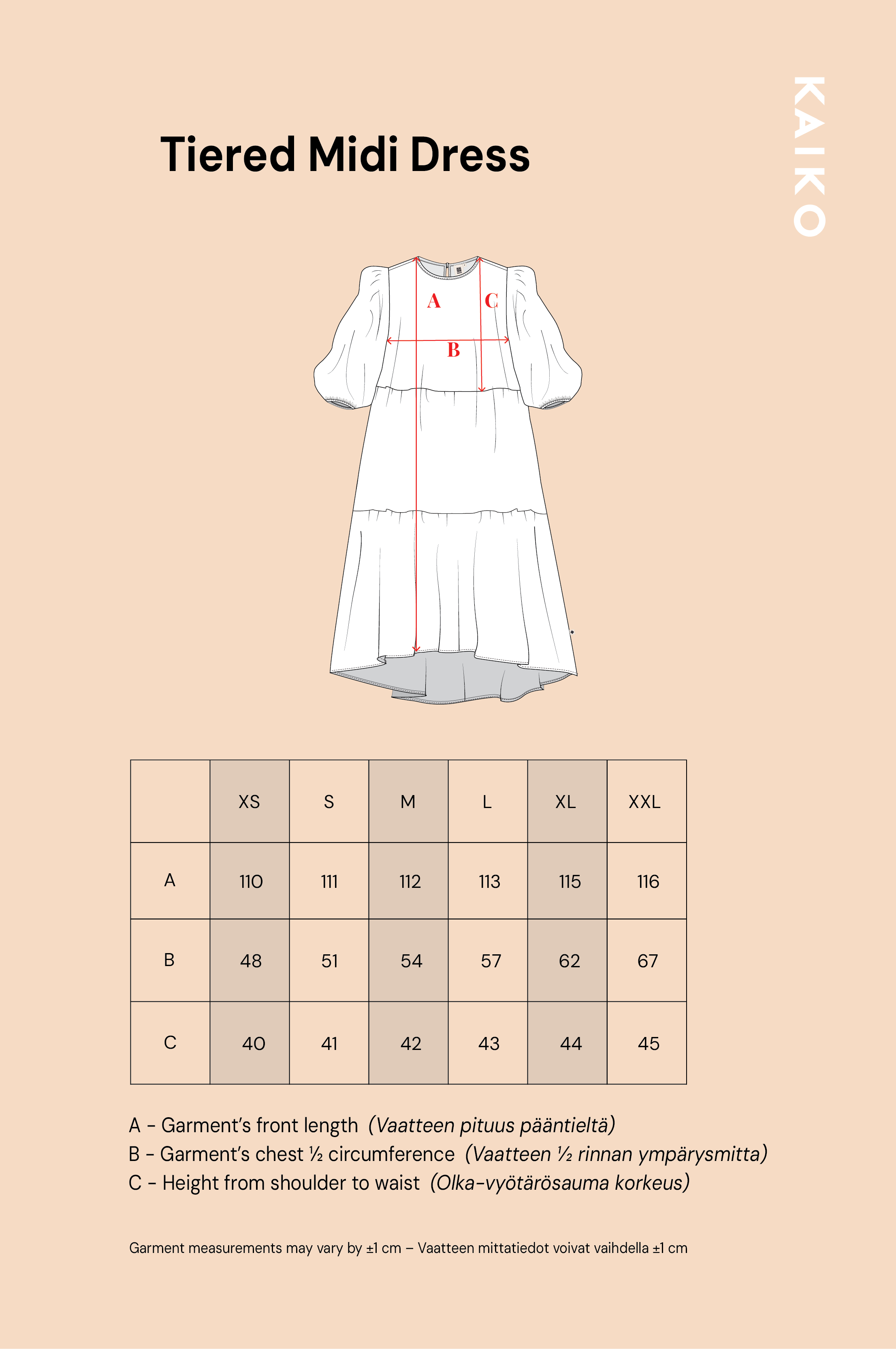 Tiered Midi Dress, Wild Lea