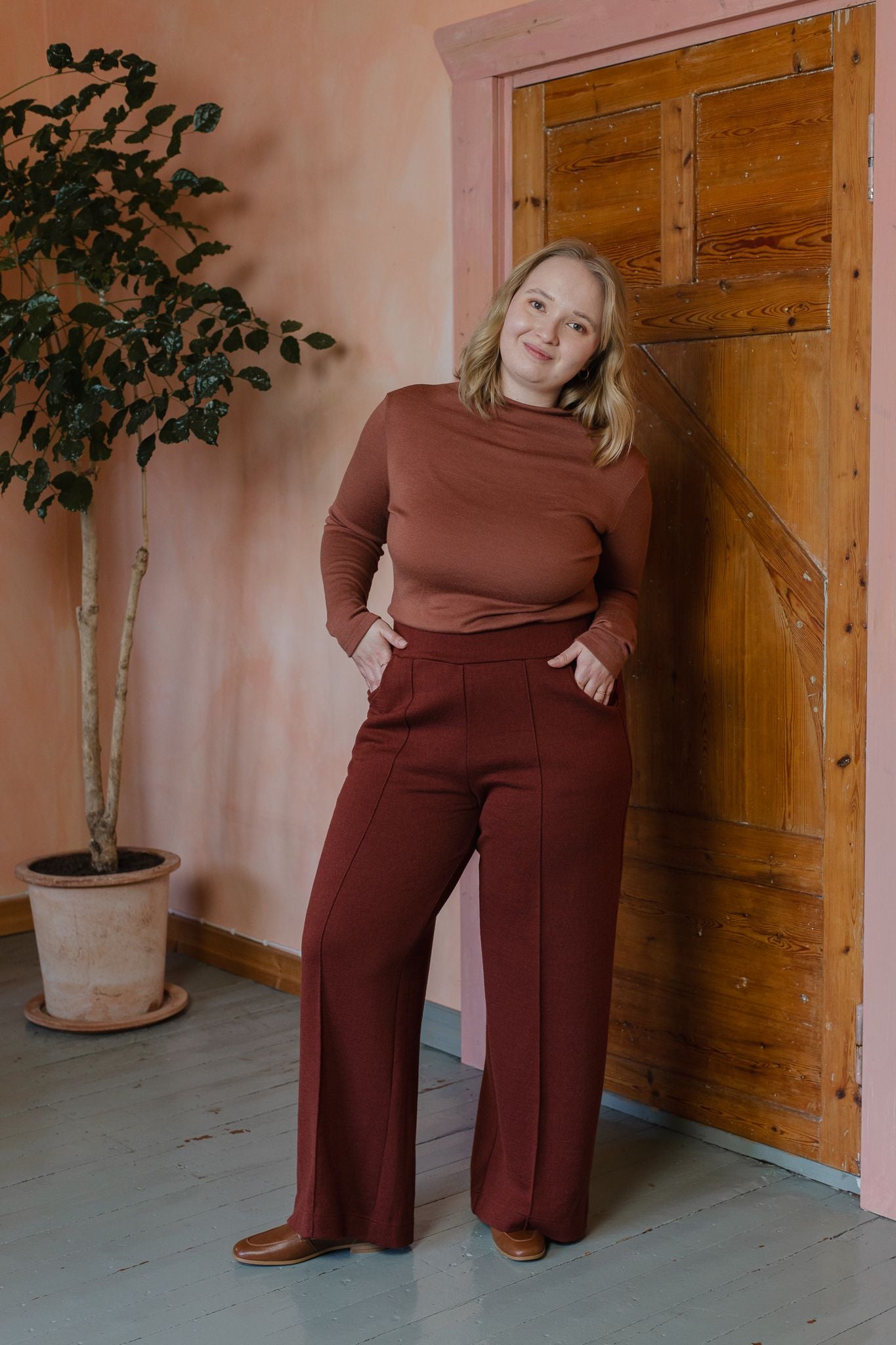 KESTI villahousut, Kaarna kastanja
