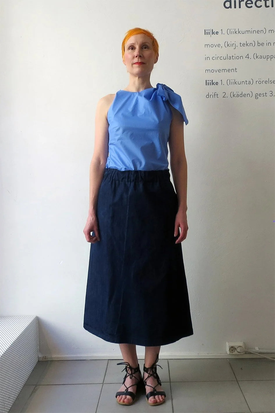 Knot Top Crispy Cotton Forget-me-not Blue