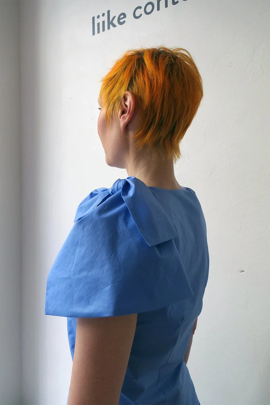 Knot Top Crispy Cotton Forget-me-not Blue