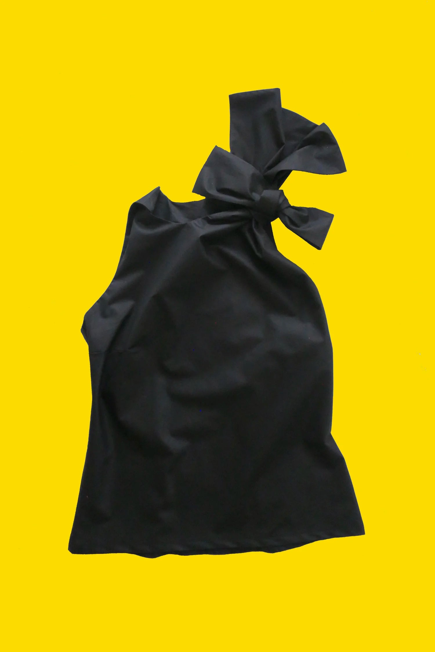 Knot Top Crispy Cotton Black
