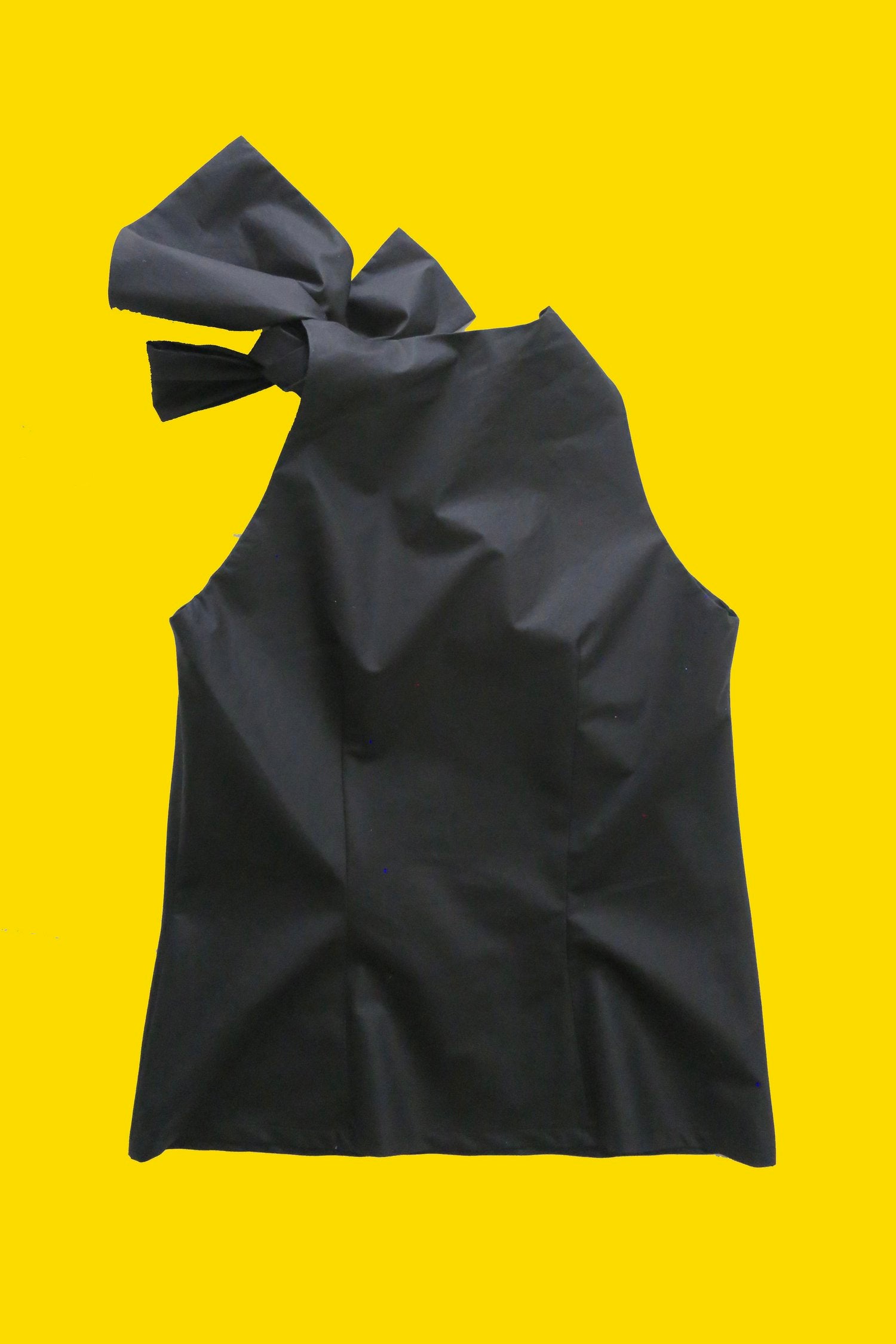 Knot Top Crispy Cotton Black