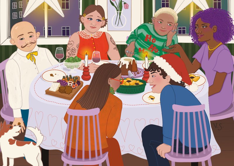 Valittu Perhe Postikortti