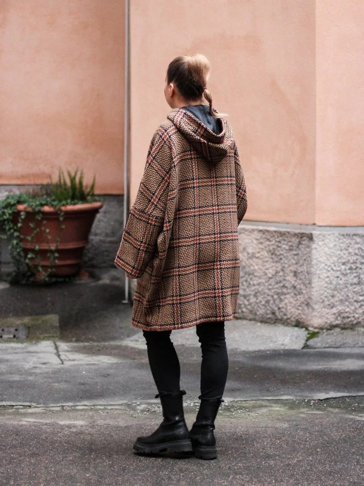 Leija Jacket, red checkered