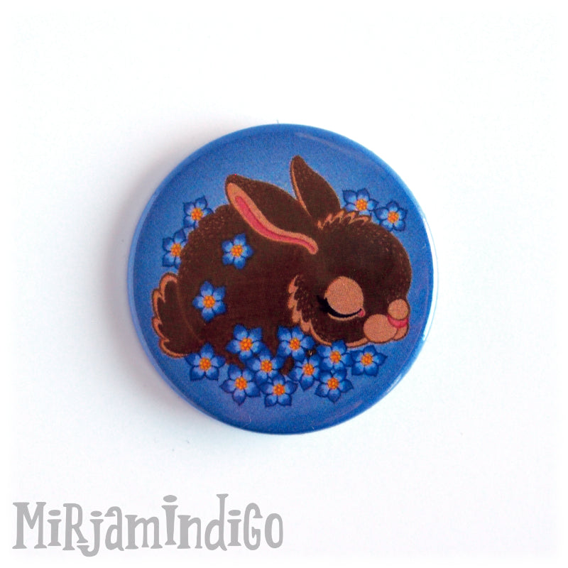 Flower Bunny rintanappi 38mm