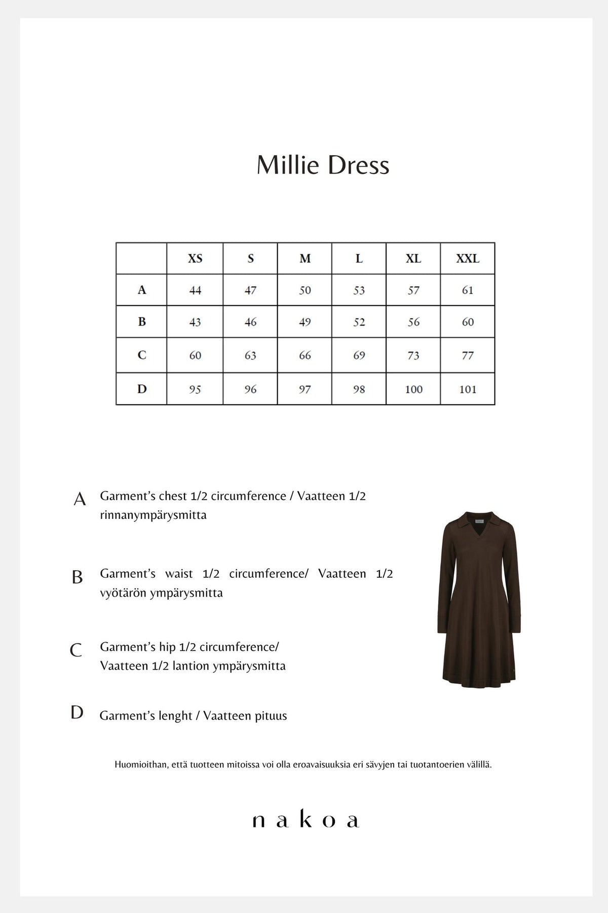Millie Dress, Espresso