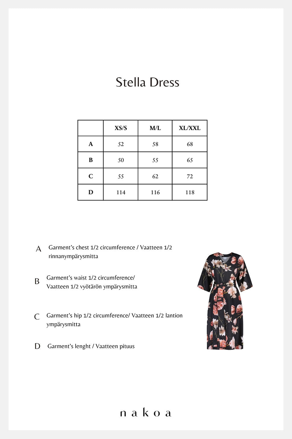 Stella Dress, Noir