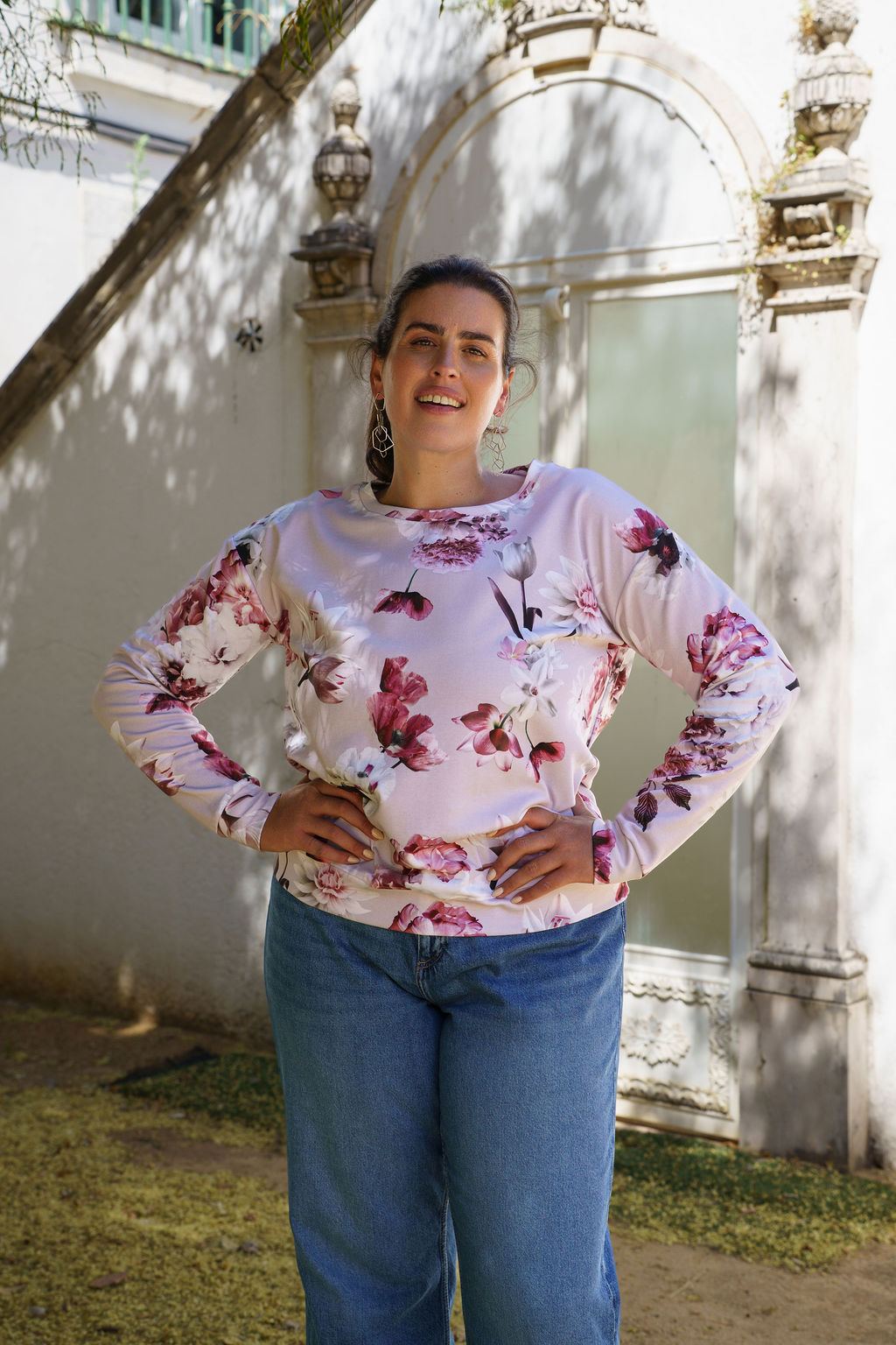 Casual Chic Shirt, Pink Poppies