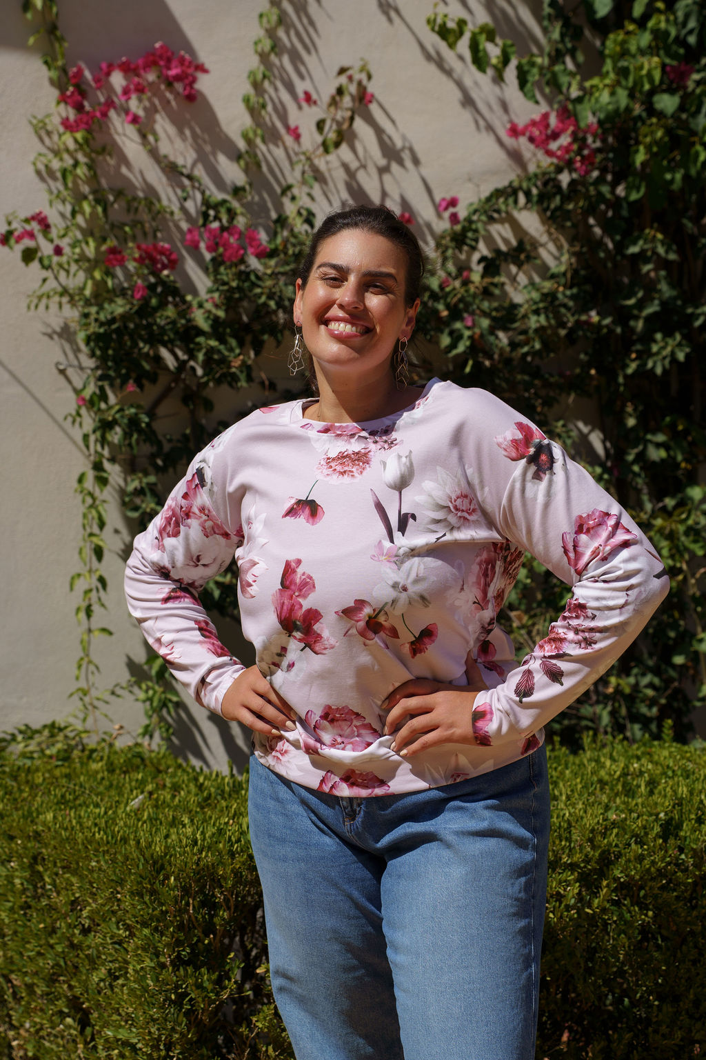 Casual Chic Shirt, Pink Poppies