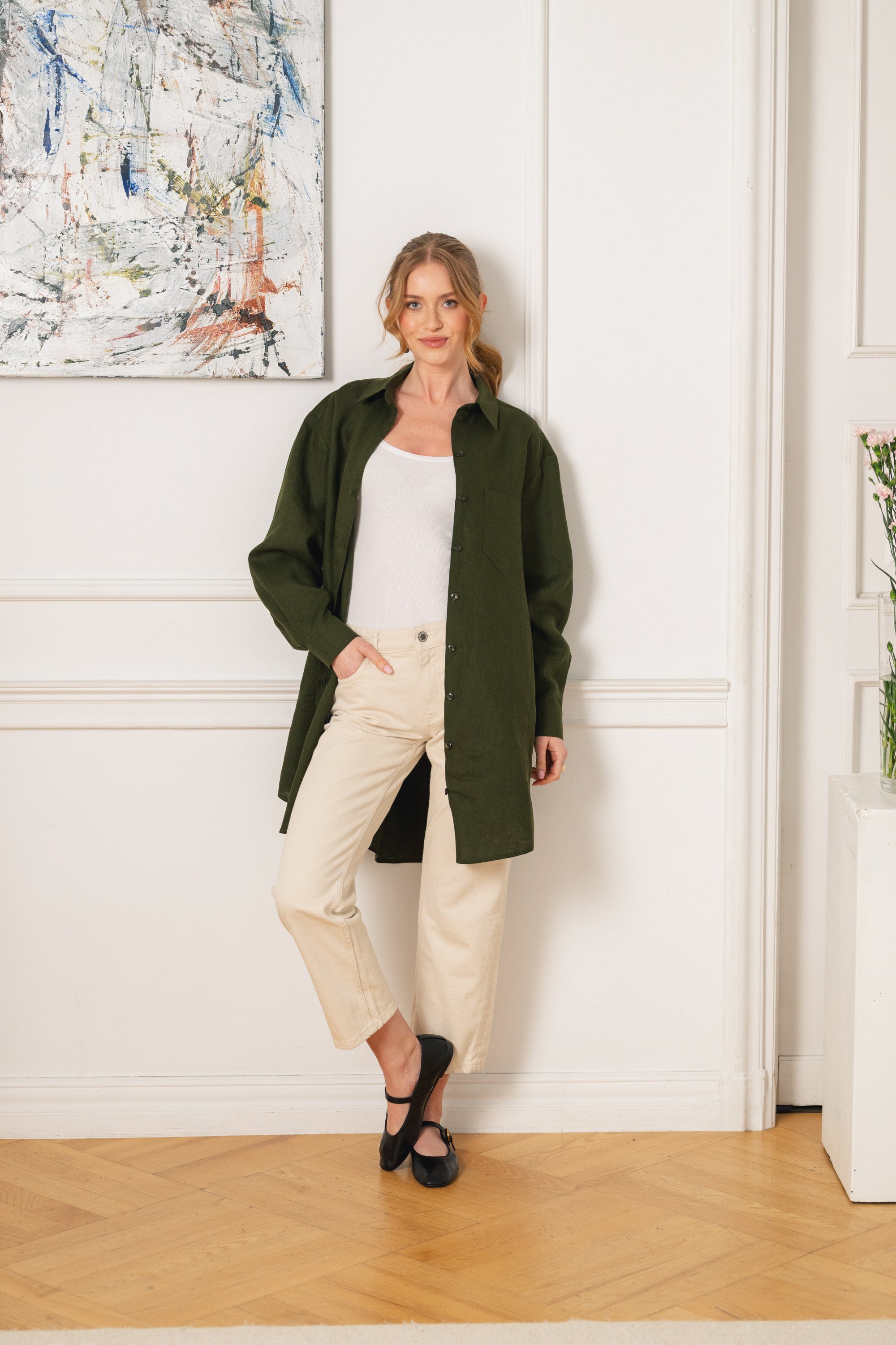 Savanna Shirt, Olive green