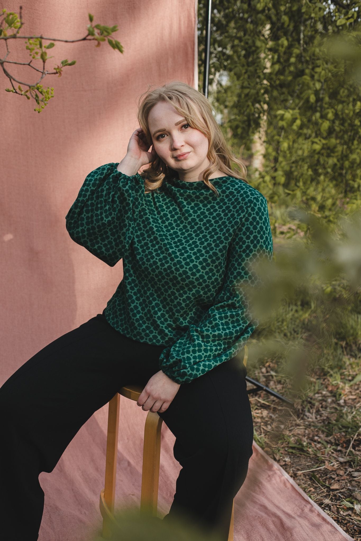 TALVIKKI merinovillapaita, Apila vihreä