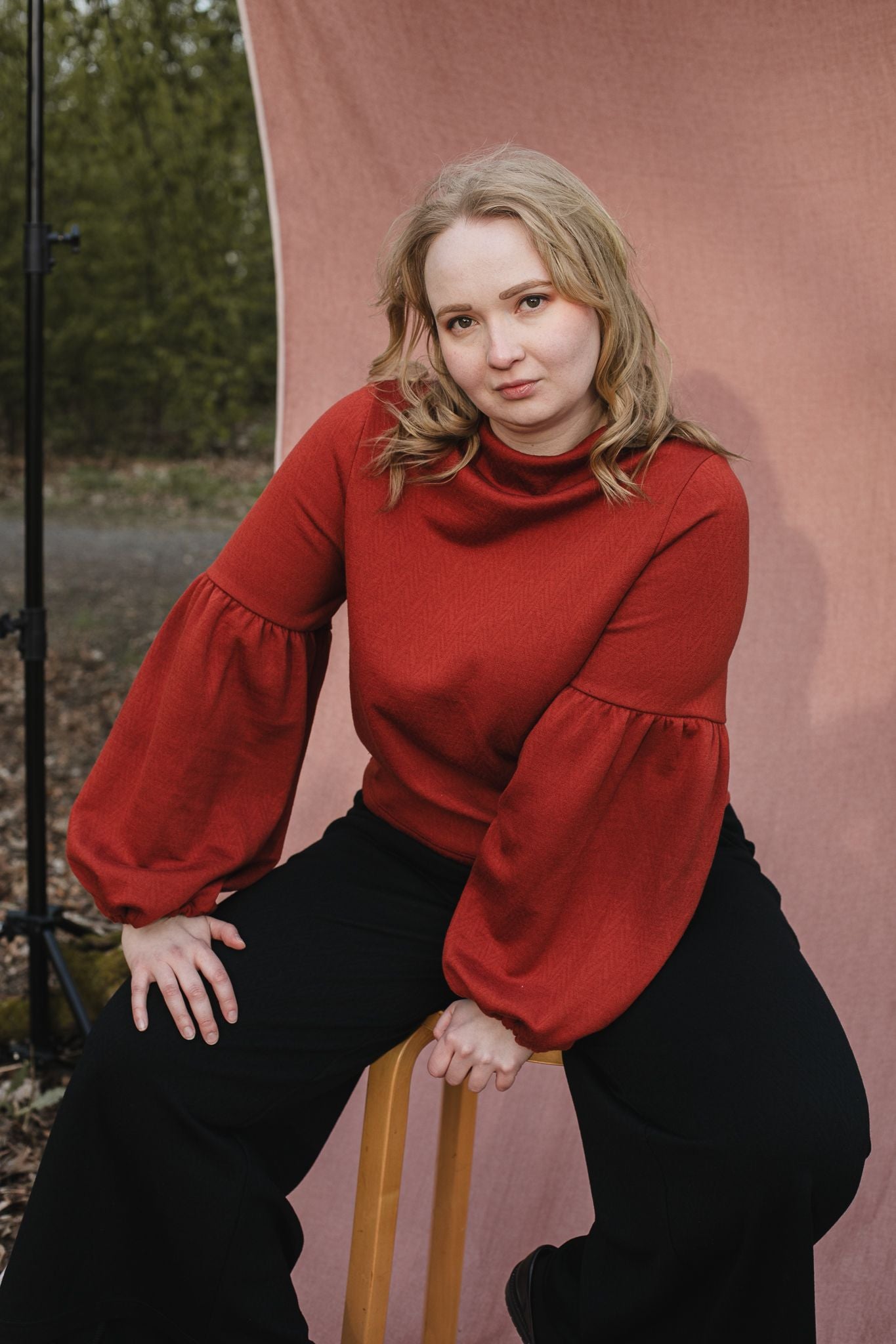 TALVIKKI merinovillapaita, Kaarna Ruska