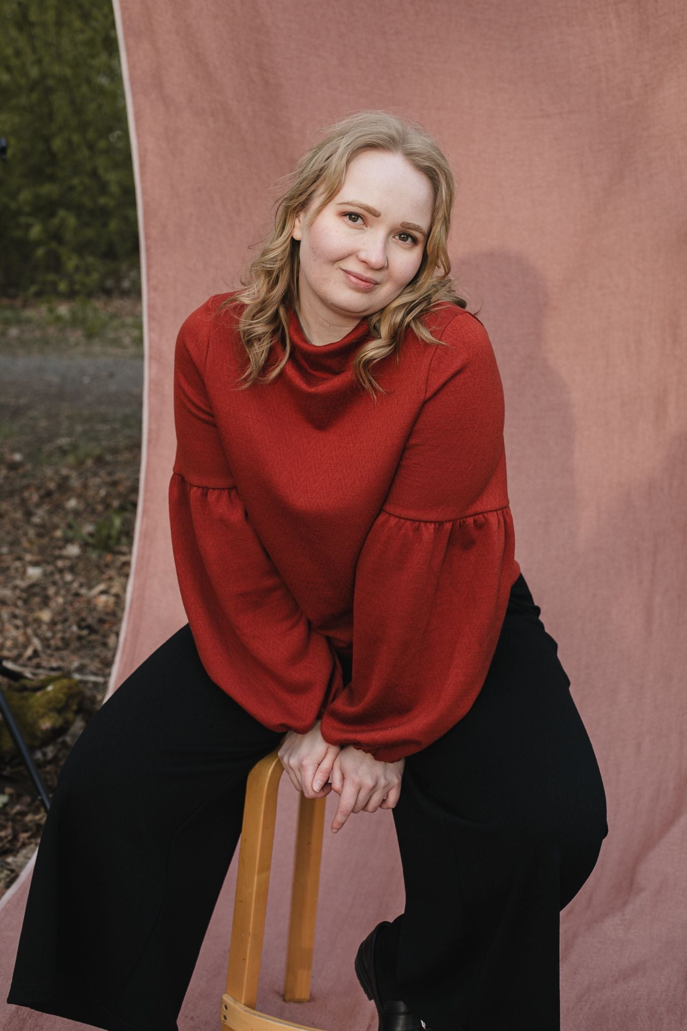 TALVIKKI merinovillapaita, Kaarna Ruska