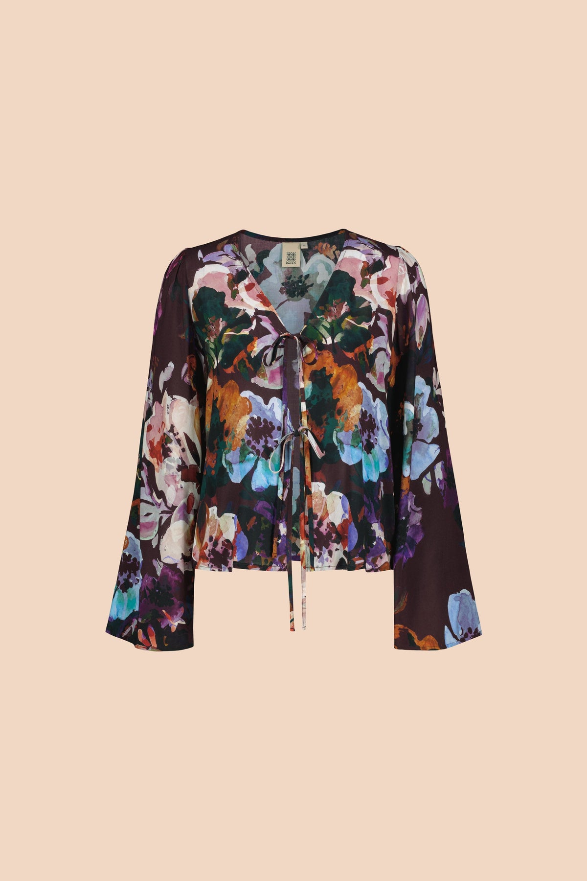 Flow Blouse, Maroon Anemone