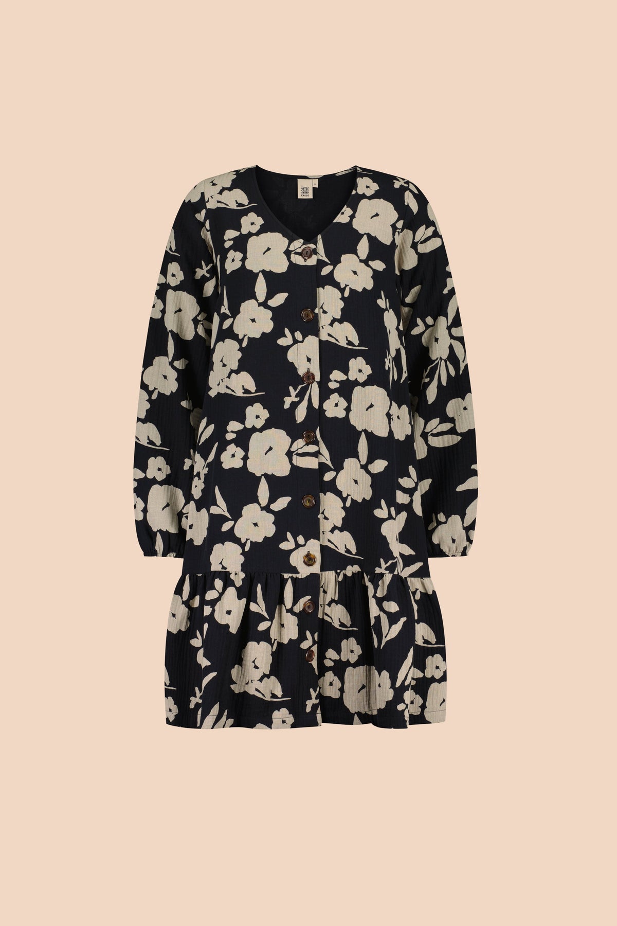 Ruffle Button Dress, Windflower