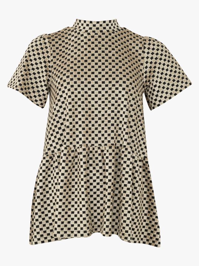 Vanda Peplum paita, Almond Chess