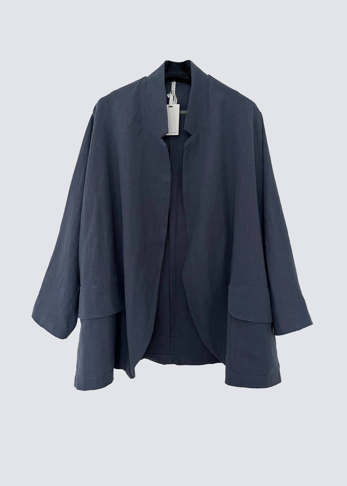 Jean Blazer Linen Blue-Grey, Stonewash