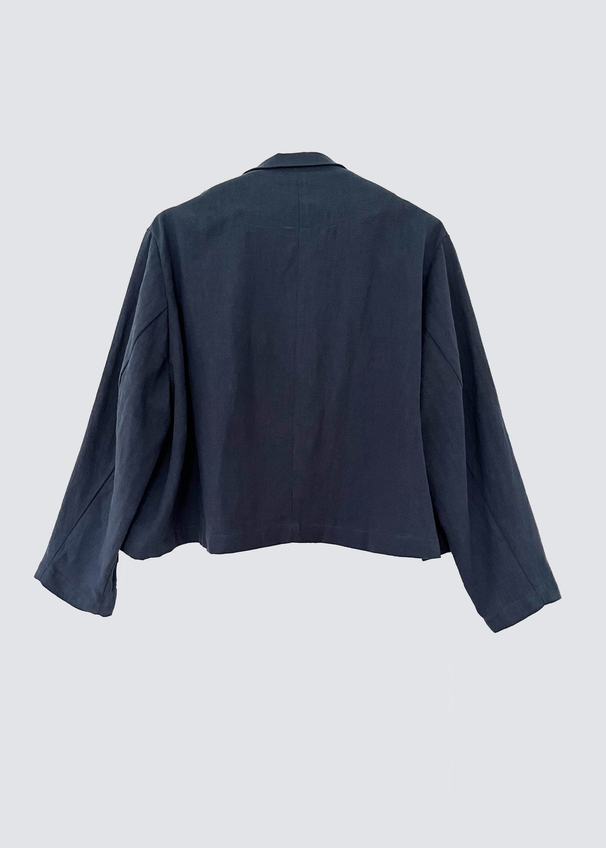 Jean Cropped Linen Blue-Grey, Stonewash