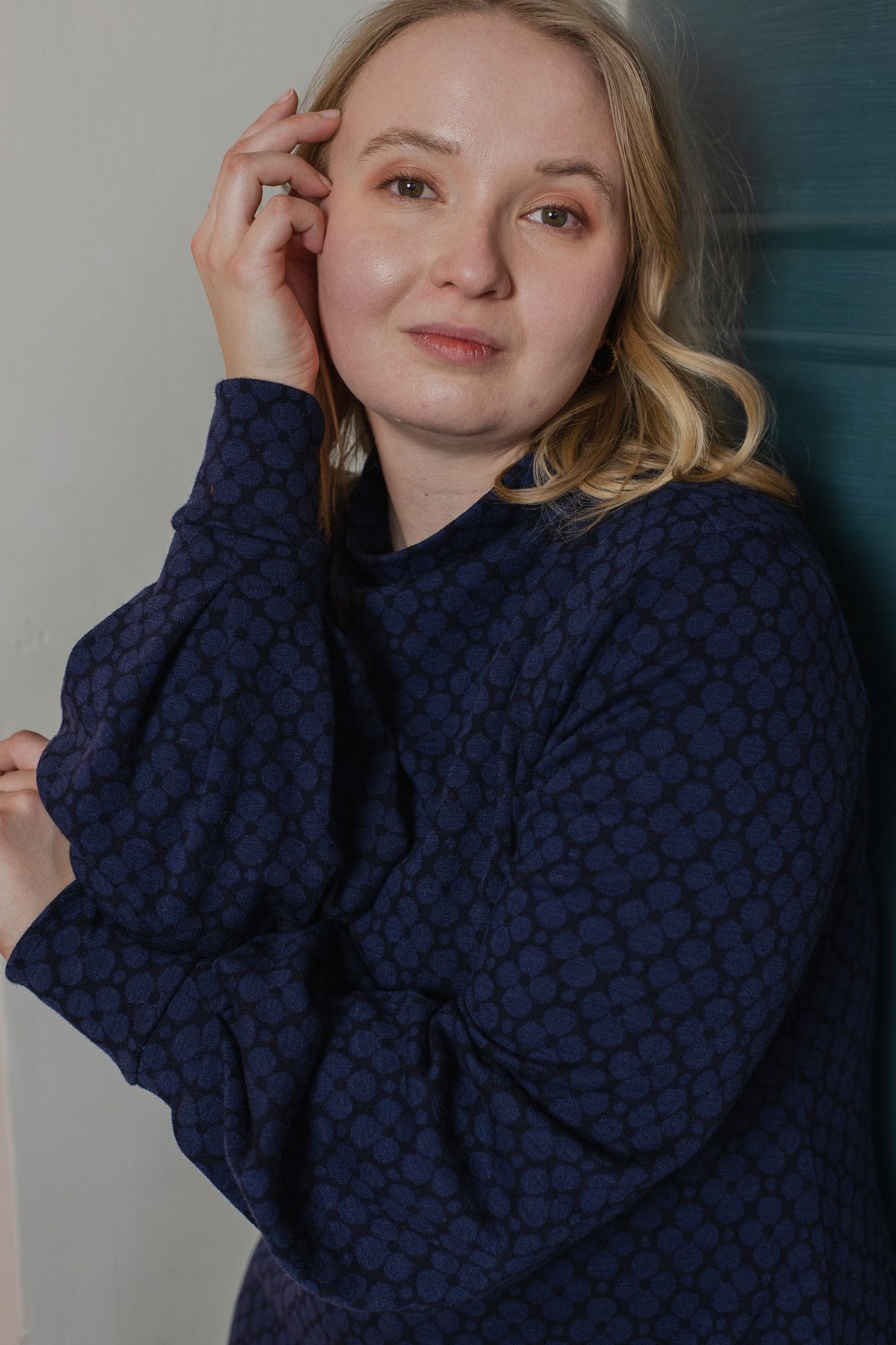 PUFFI merinovillamekko, Apila sininen