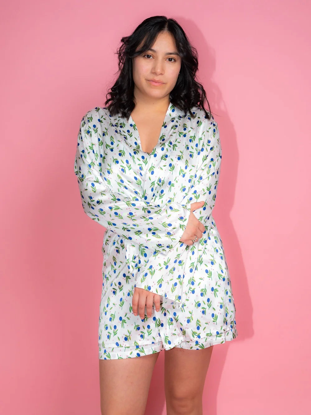 Blueberry Robe ja Pyjama Mekko Setti