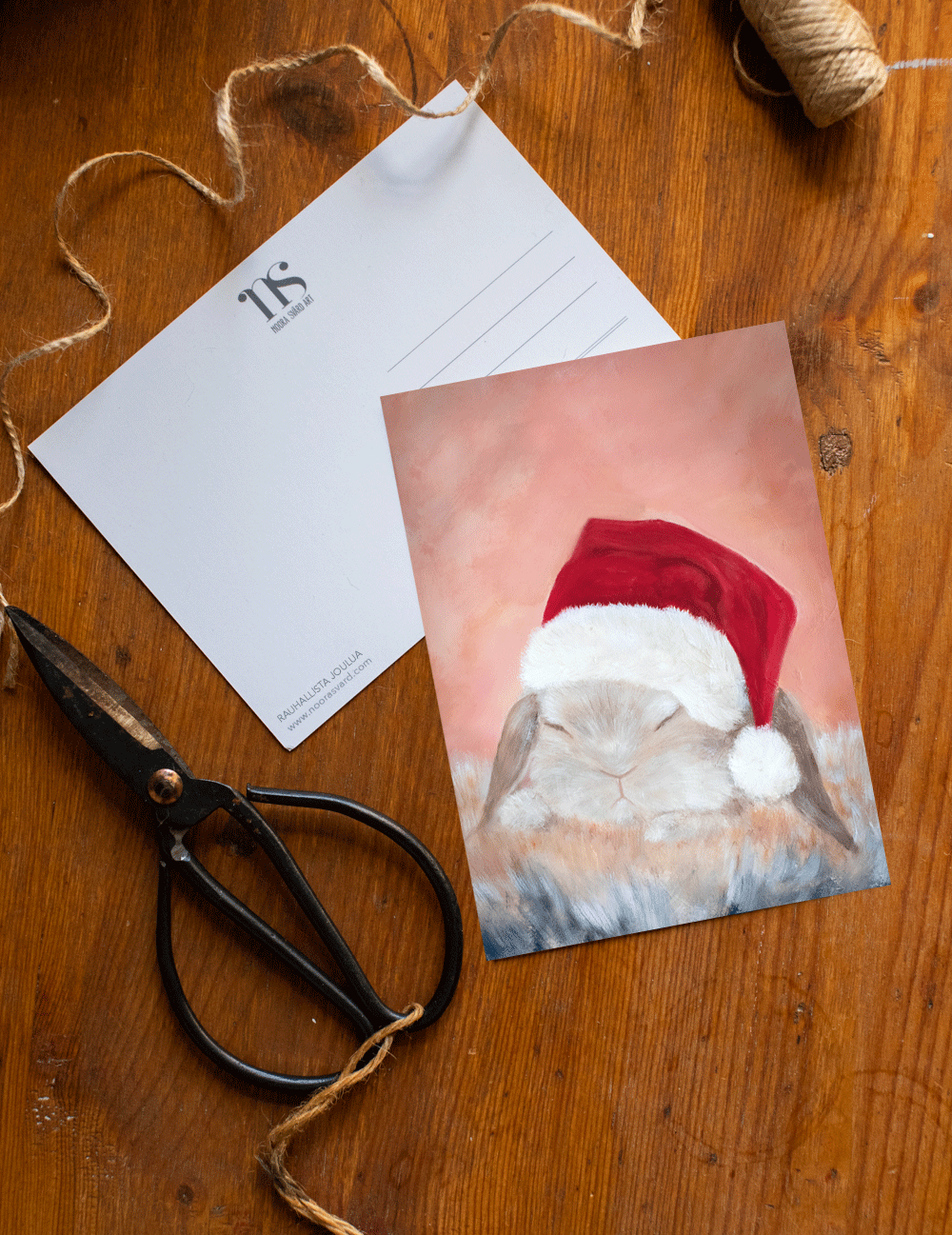 Rauhallista joulua -postikortti