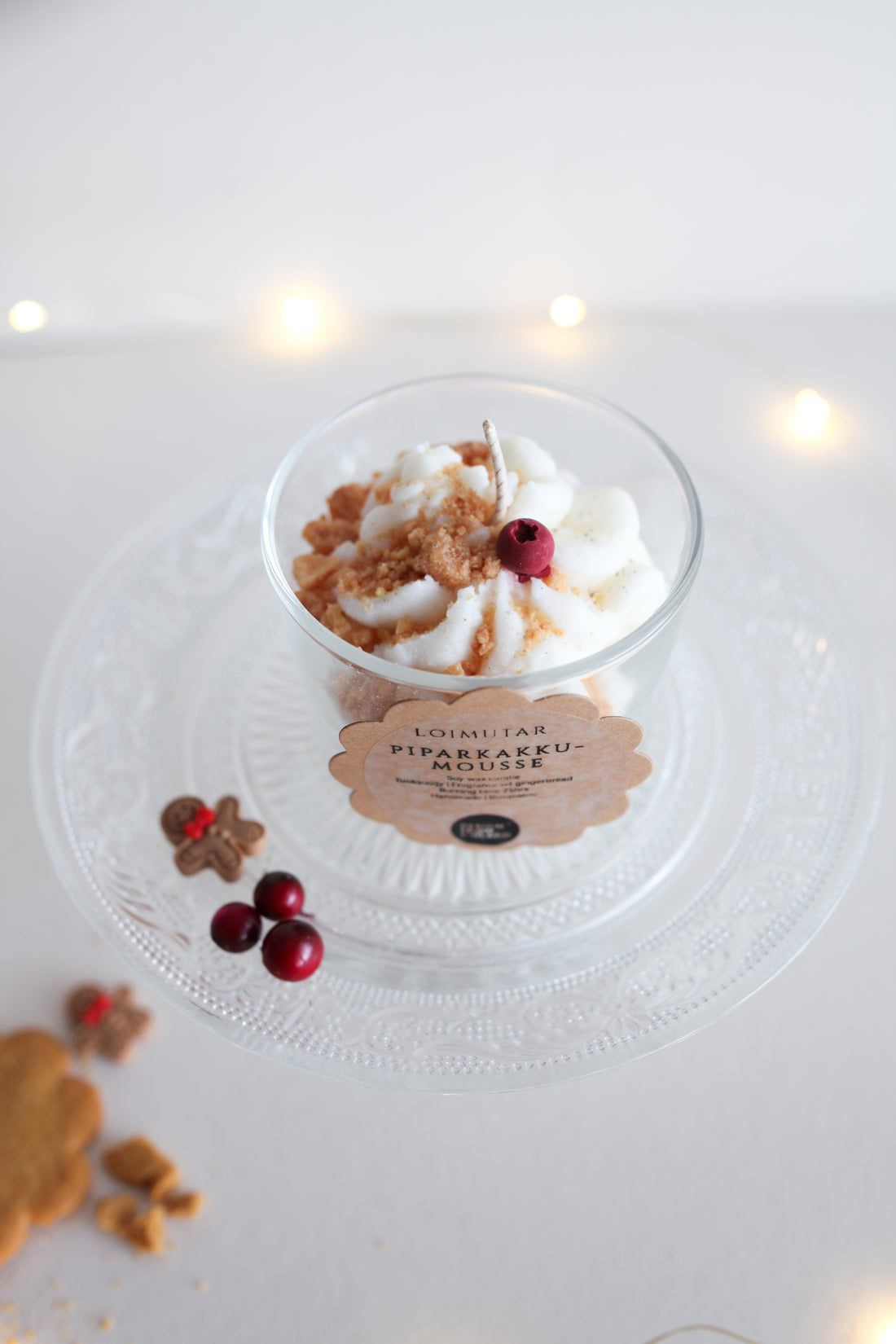 Piparkakkumousse Kynttilä