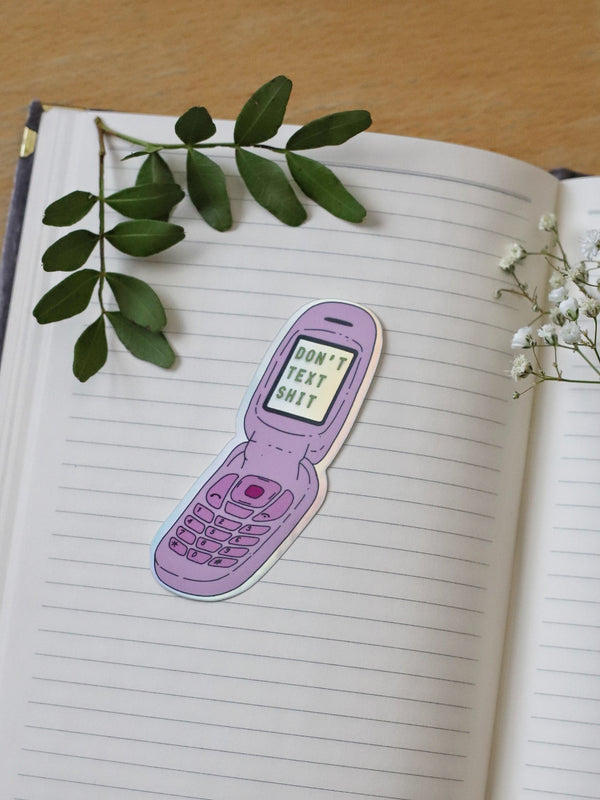 Simpukkapuhelin- tarra