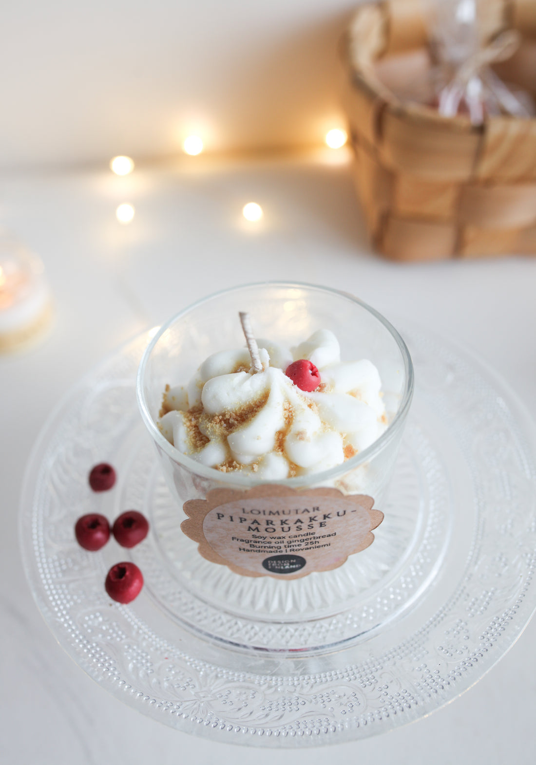 Piparkakkumousse Kynttilä