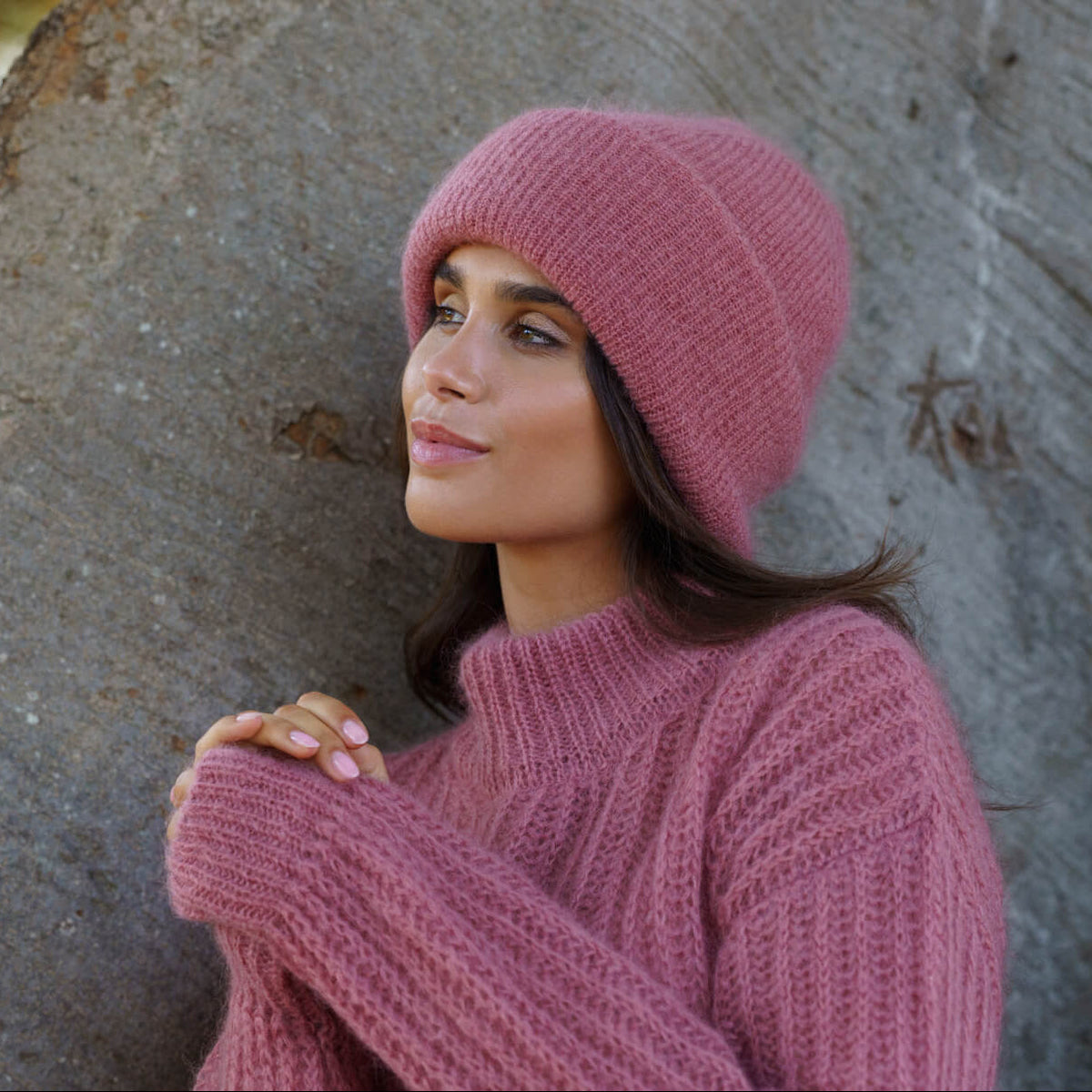 Robin Mohair Knit, Powder Pink
