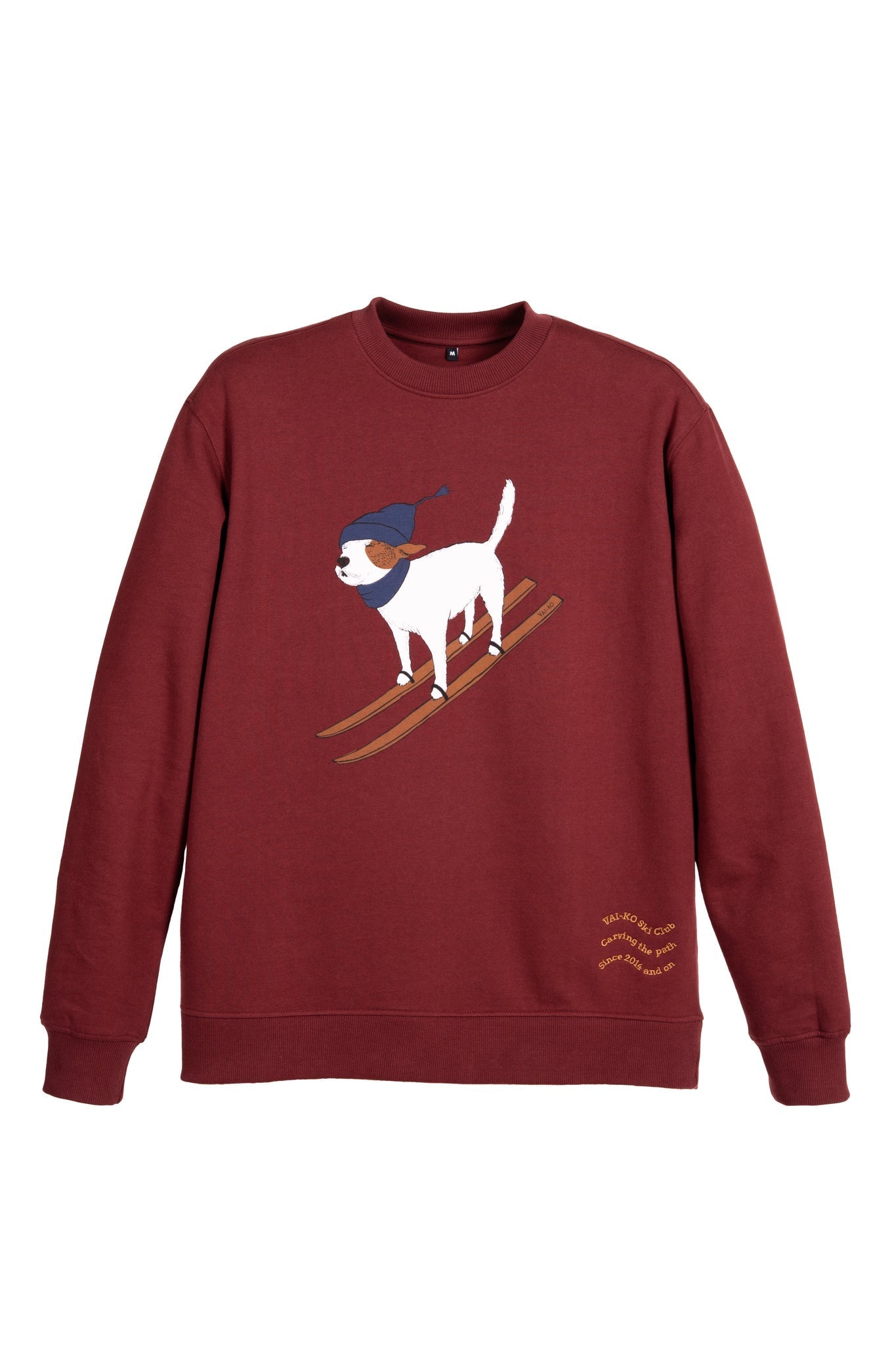 Ski Dog Collegepaita, Burgundy