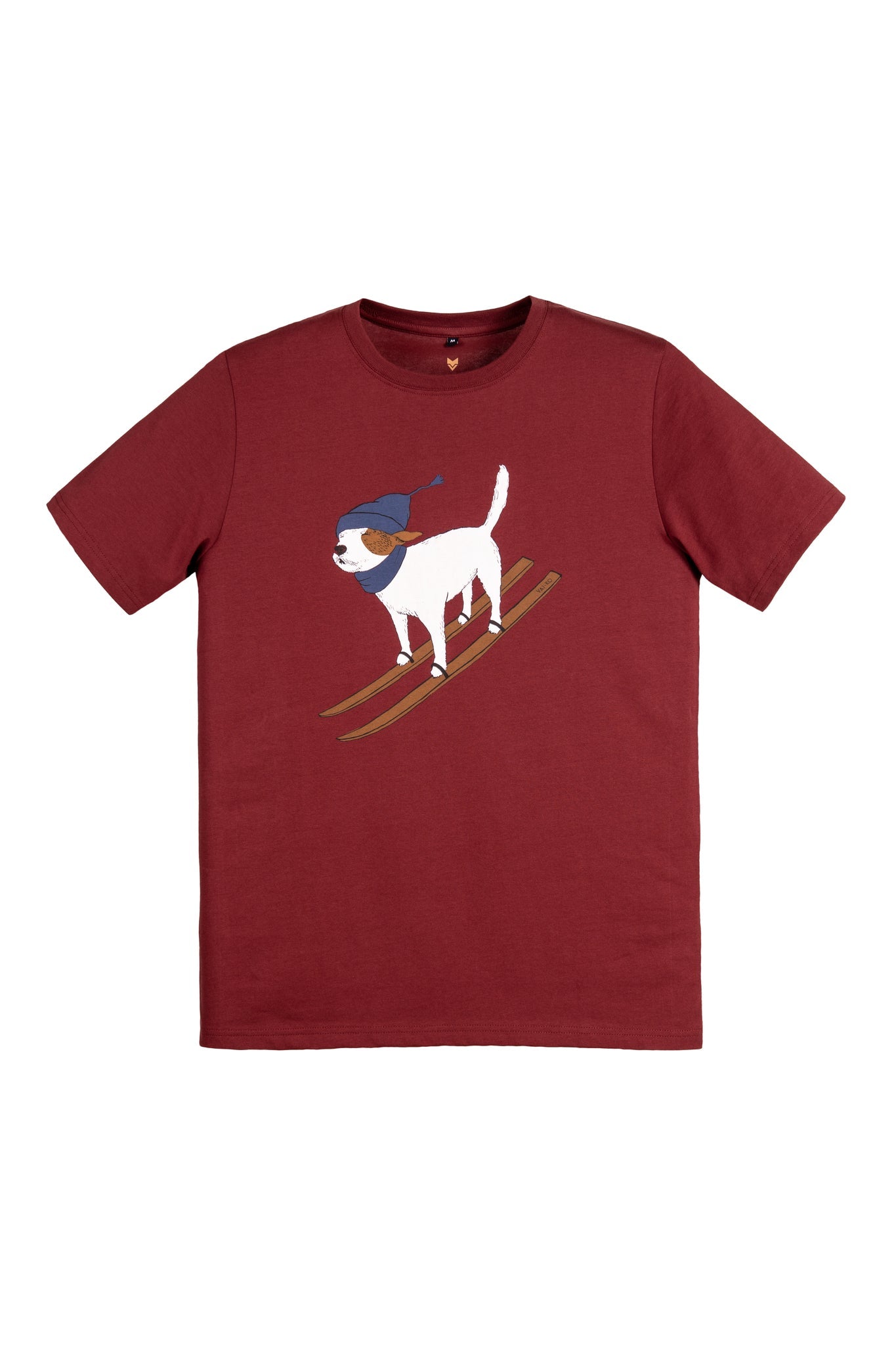 Ski Dog T-paita, burgundy