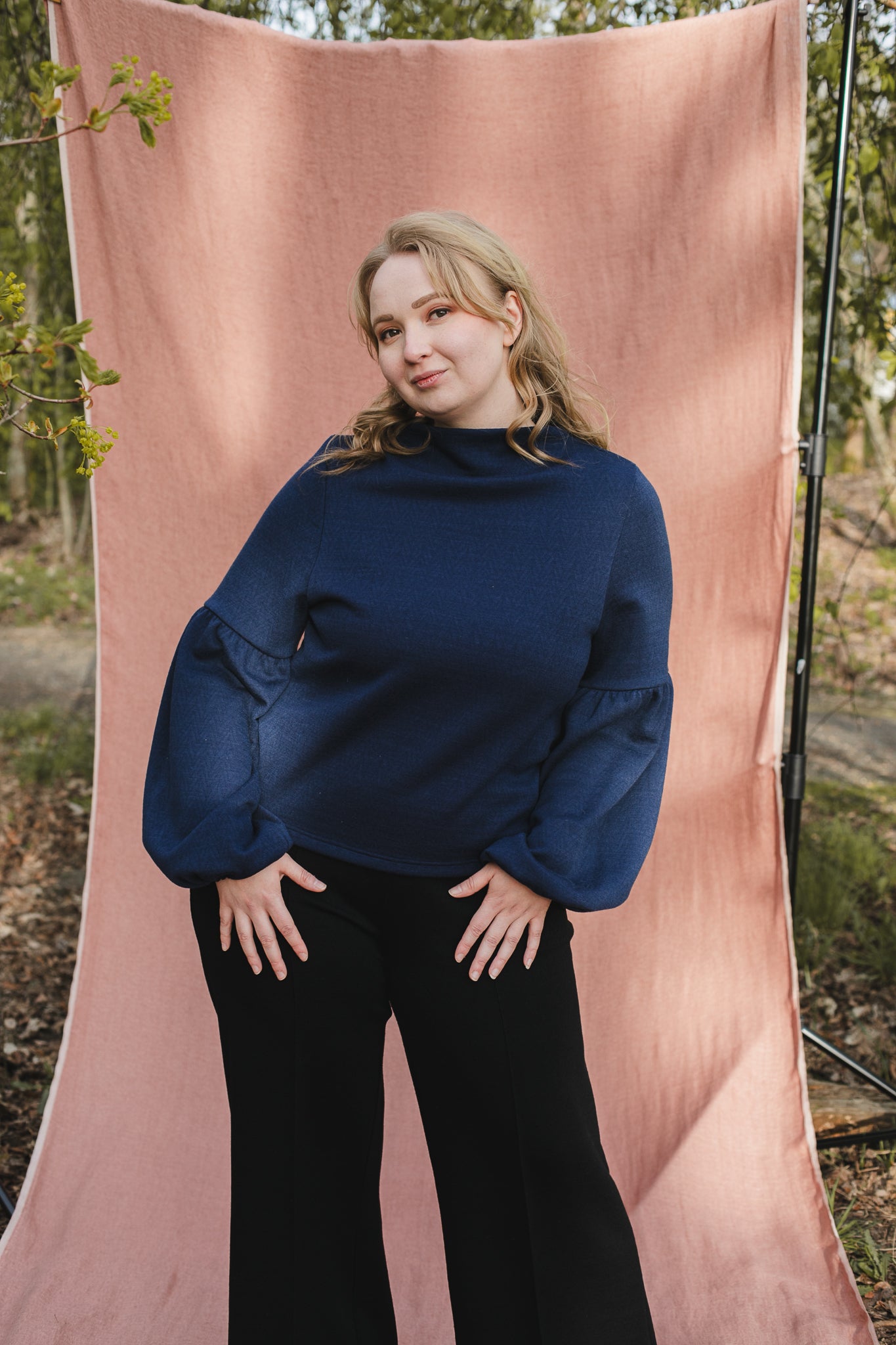 TALVIKKI merinovillapaita, Kaarna Sininen