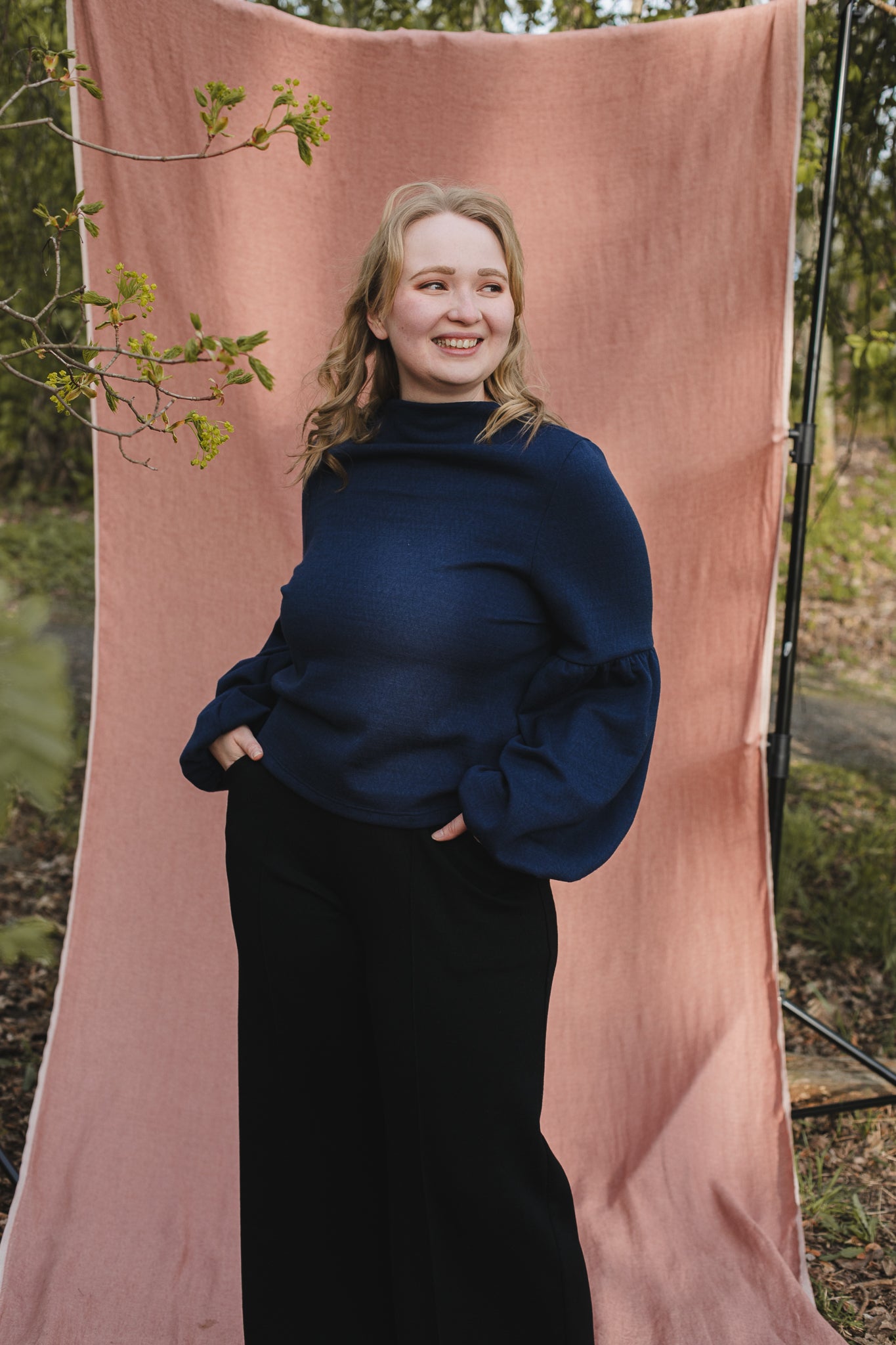 TALVIKKI merinovillapaita, Kaarna Sininen