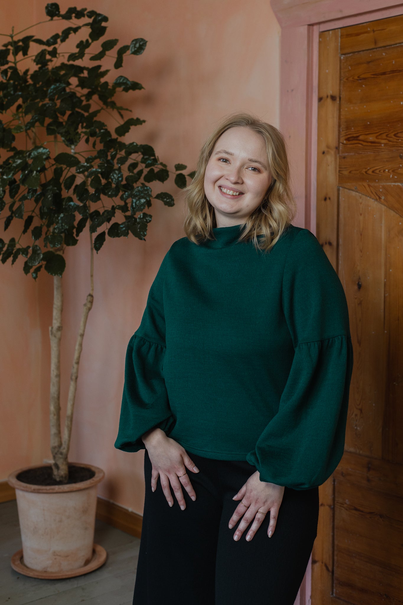 TALVIKKI merinovillapaita, Kaarna Vihreä