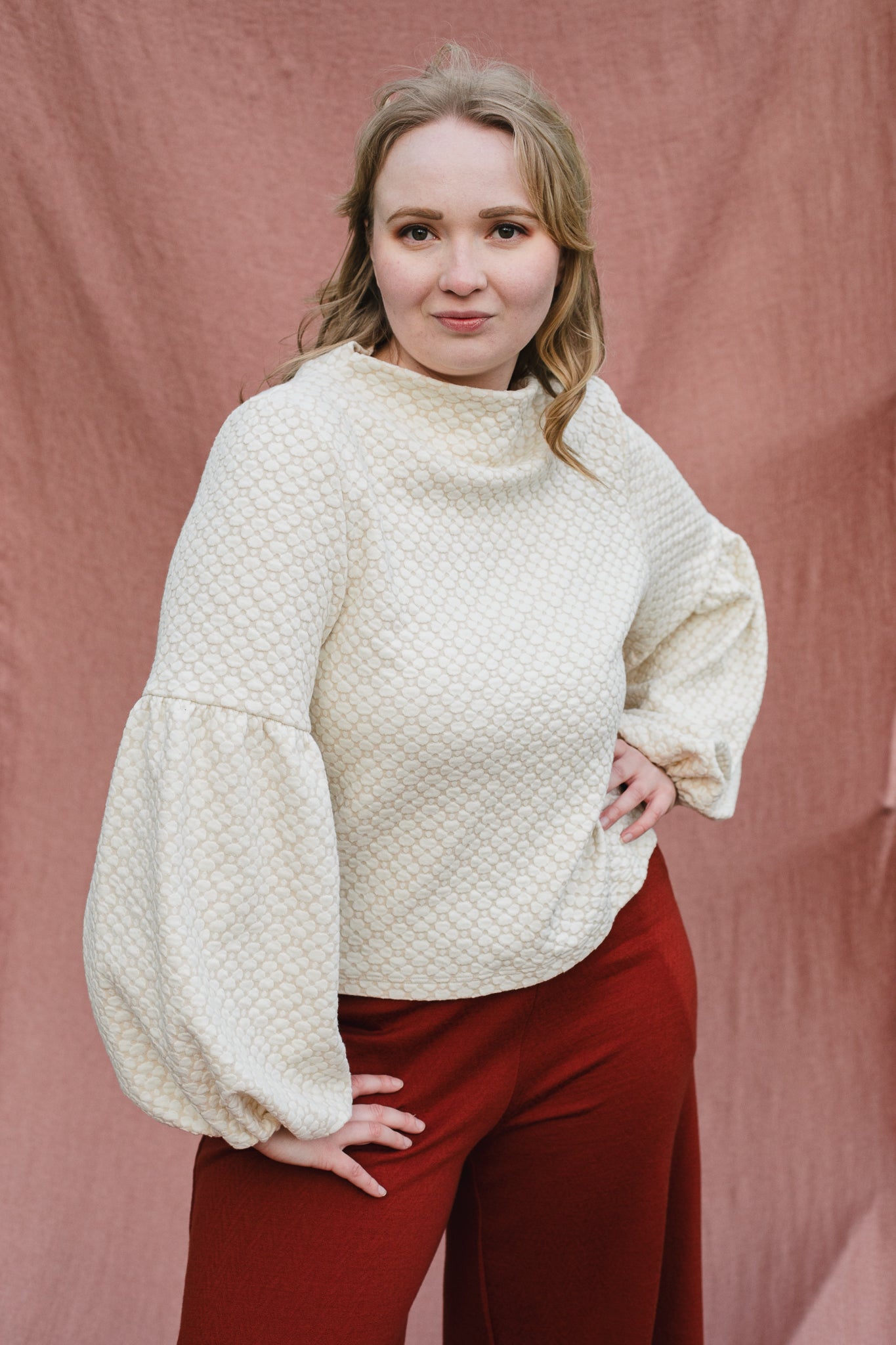 TALVIKKI puuvillapaita, Apila vanilja