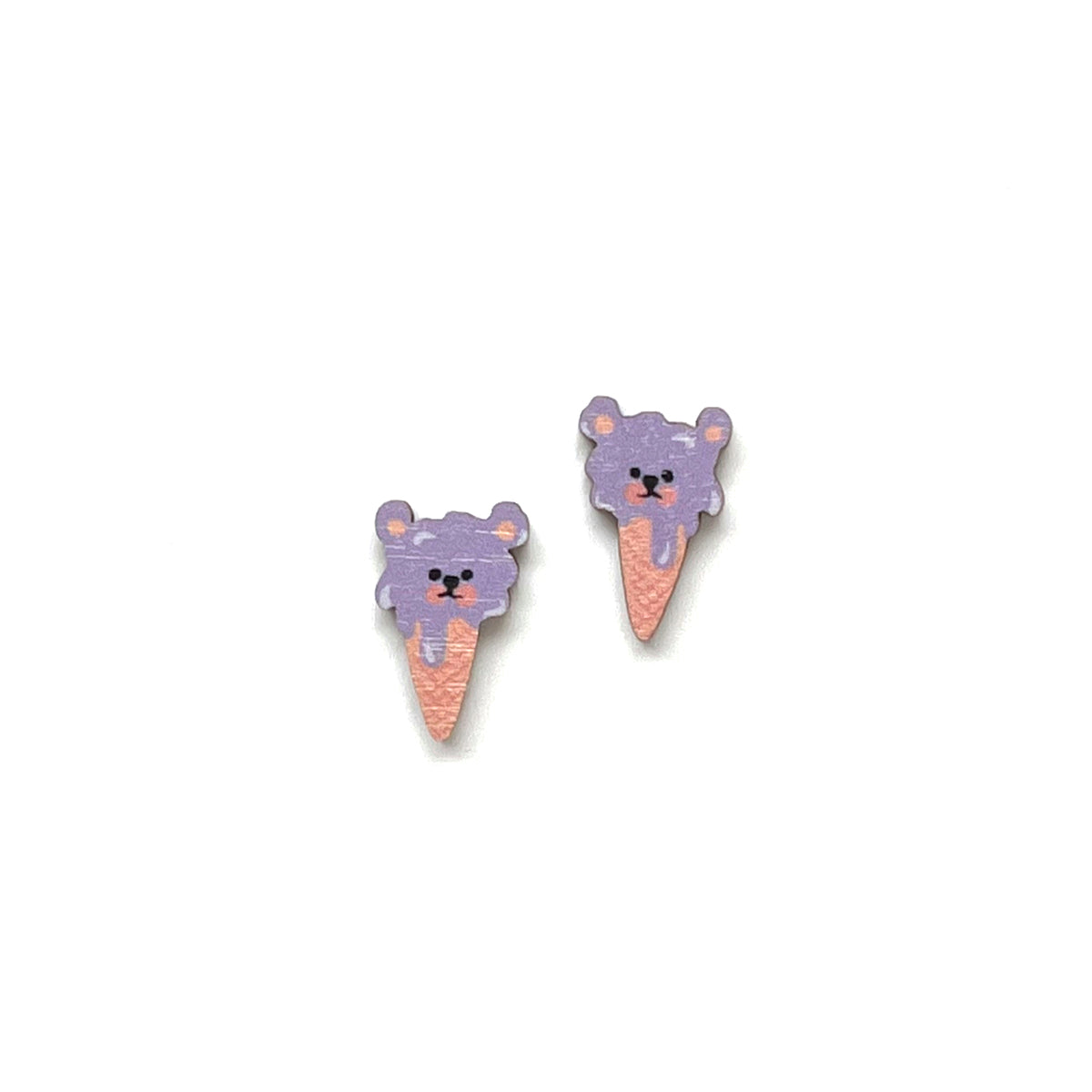 Teddy Bear Ice Cream - Mini nappikorvakorut