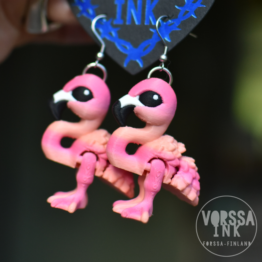 Steppaava Flamingo Korvakorut