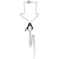 Lasergun Penguin Necklace, MULTIPLE COLOURS Black