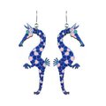 Seahorse Earrings, MULTIPLE COLOURS Blue