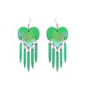 Vulture Earrings, MULTIPLE COLOURS Green