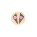 Butoni Design Trio Earrings, MULTIPLE COLOURS Tummapuu/Pinkki
