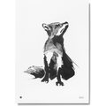 Teemu Järvi Illustrations Forest Greetings Poster 30 x 40 cm, Different Models Red Fox