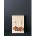 Origami Earrings, Baby Bats, Bronze Lyhyt