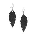 Petite Feathers Earrings Black