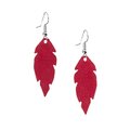 Petite Feathers Earrings Red