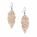 Petite Feathers Earrings Rose Gold