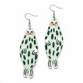 Crazy Granny Designs Norppa The Ringed Seal Earrings Mint