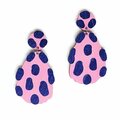 Crazy Granny Designs Rigolo Earrings Light pink & Blue