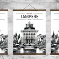 Metropolis Tampere Juliste 50x70 Valkoinen