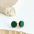 Butoni Design Confetti Earrings Emerald Green